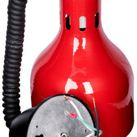 Cres Cor - 60" Retractable Ceiling Mount Red Finish Infrared Bulb Food Warmer - EO IFW-63-10-R (Pre-Order Now, ETA 4-6 Weeks)
