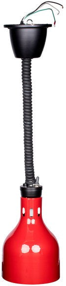 Cres Cor - 60" Retractable Ceiling Mount Red Finish Infrared Bulb Food Warmer - EO IFW-63-10-R (Pre-Order Now, ETA 4-6 Weeks)