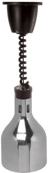 Cres Cor - 68" Retractable Ceiling Mount Nickel Finish Infrared Bulb Food Warmer - EO IFW-63-L-10-PN (Pre-Order Now, ETA 4-6 Weeks)