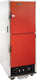 Cres Cor - AquaTemp 120V/20A Insulated Hot Cabinet Red Door, 11 Pan Capacity - EO H-135-WUA-11-R (Pre-Order Now, ETA 4-6 Weeks)