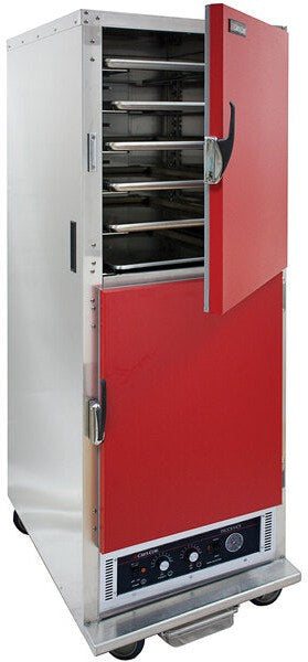 Cres Cor - AquaTemp Insulated Full Height Red Door Hot Cabinet with Adjustable Humidity - EO H-135-WSUA-11-R (Pre-Order Now, ETA 4-6 Weeks)