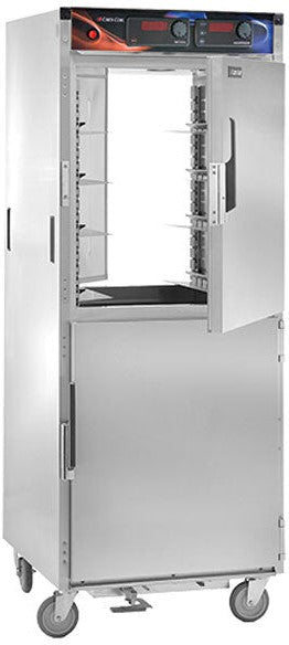 Cres Cor - AquaTemp Pass-Through Insulated Stainless Steel Hot Cabinet, 12 Pan Capacity - EO H-137-PWSUA-12D (Pre-Order Now, ETA 4-6 Weeks)