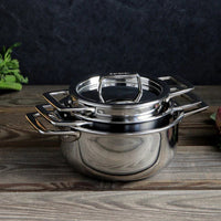 Cristel - 0.25 QT Mini Fixed Handle Stewpan With Lid Castel'Pro Collection - F9CPF