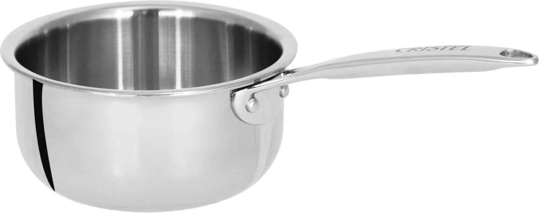 Cristel - 0.25 QT Mini Saucepan with Fixed Handle Castel'Pro Collection - C9CPF