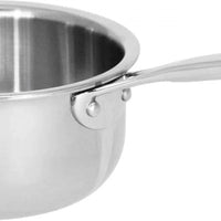 Cristel - 0.25 QT Mini Saucepan with Fixed Handle Castel'Pro Collection - C9CPF