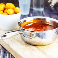 Cristel - 0.35 QT Mini Saucepan with Fixed Handle Castel'Pro Collection - C10CPF