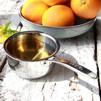 Cristel - 0.35 QT Mini Saucepan with Fixed Handle Castel'Pro Collection - C10CPF