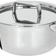 Cristel - 0.35 QT Mini Stewpan with Fixed Handle and Lid Castel'Pro Collection - F10CPF