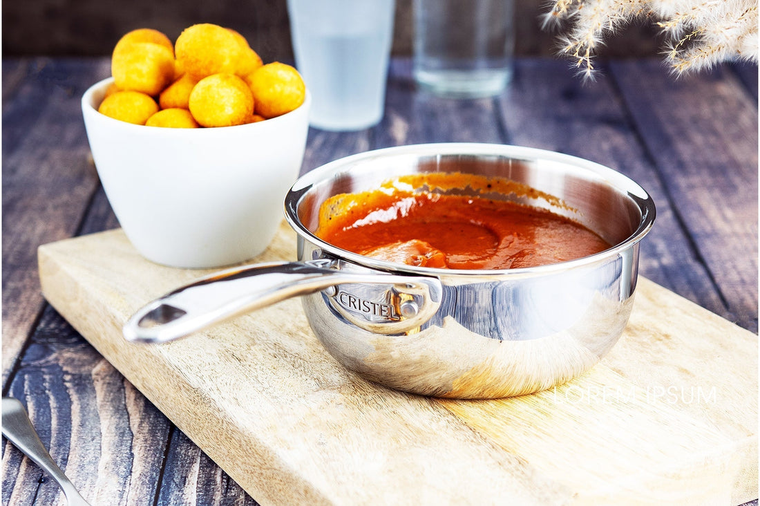 Cristel - 0.60 QT Mini Saucepan with Fixed Handle Castel'Pro Collection - C12CPF