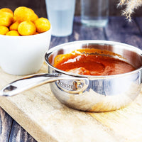 Cristel - 0.60 QT Mini Saucepan with Fixed Handle Castel'Pro Collection - C12CPF