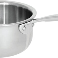Cristel - 0.60 QT Mini Saucepan with Fixed Handle Castel'Pro Collection - C12CPF