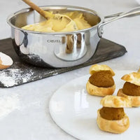 Cristel - 1.5 QT Stainless Steel Saucepan without Lid - C18CPFN