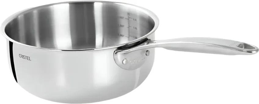 Cristel - 1.5 QT Stainless Steel Saucepan without Lid - C18CPFN