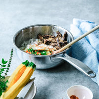 Cristel - 1 QT 5-Ply Stainless Steel Saucepan - Castel'Pro Ultraply Collection - C16CPFN