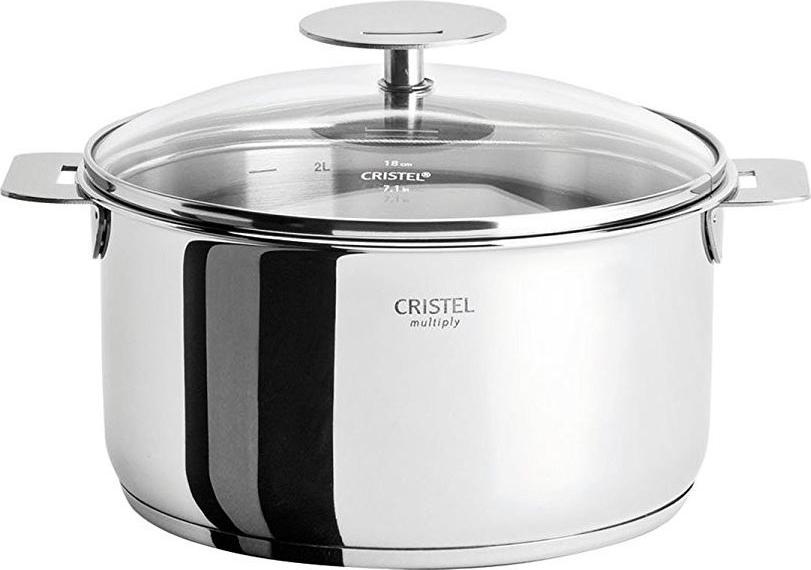 Cristel - 1 QT Casteline Saucepan with Domed Lid - C14QMPKP