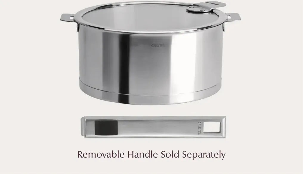 Cristel - 1 QT Stainless Steel Saucepan with Lid - C14QLKSA