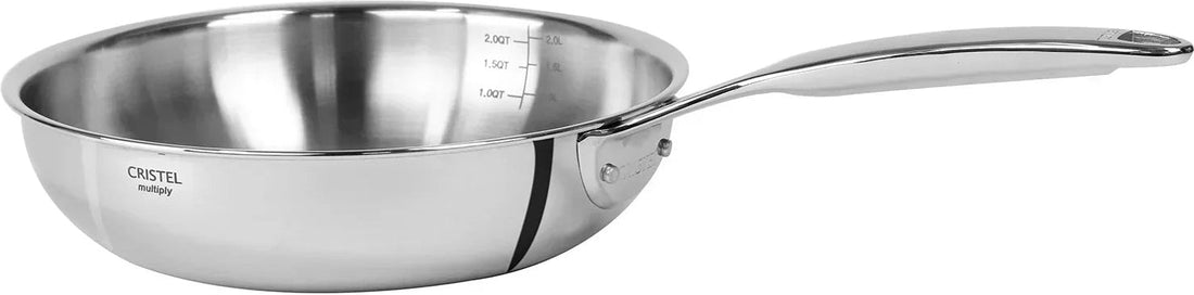 Cristel - 11" 5-Ply Frying Pan Castel'Pro Ultraply Collection - PS28CPFN