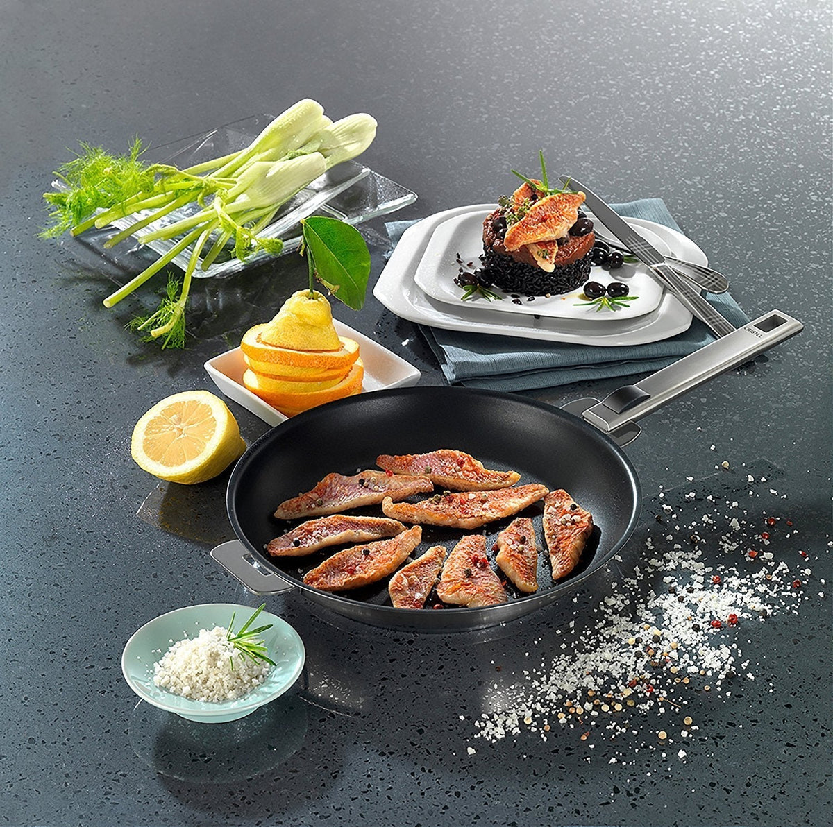 Cristel - 11" Casteline Non-Stick Frying Pan - P28QMPE - DISCONTINUED