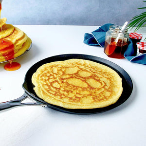 Cristel - 11'' Non-Stick Crepe Pan with Fixed Handle Castel'Pro Ultralu Collection - CR28CPFAE