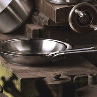 Cristel - 9.5" Stainless Steel Frying Pan - P24MV