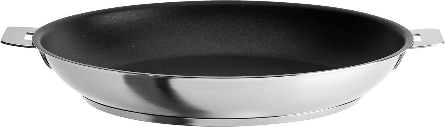 Cristel - 11" Stainless Steel Non-Stick Deep Frying Pan - P28QLE