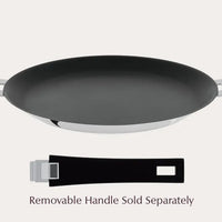 Cristel - 12" Black Crepe Pan with Removable Handle - CR30QE