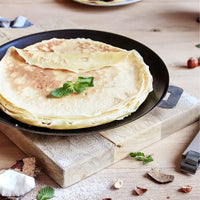 Cristel - 12" Black Crepe Pan with Removable Handle - CR30QE