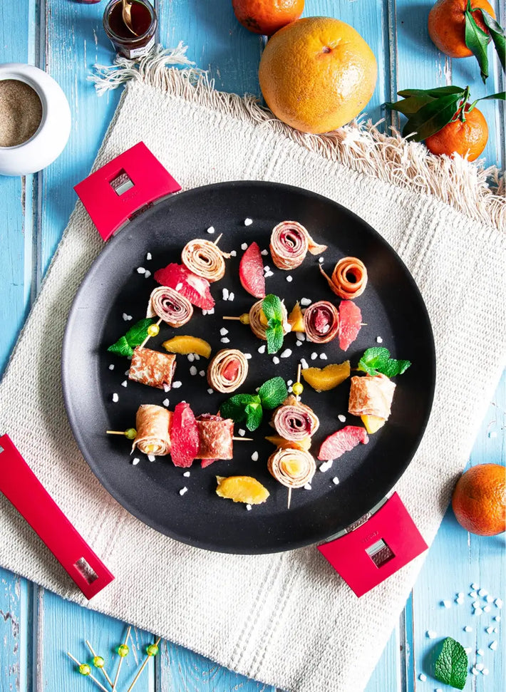 Cristel - 12" Black Crepe Pan with Removable Handle - CR30QE