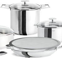 Cristel - 12 PC Stainless-Steel Cookware Set - STQMP12KPC