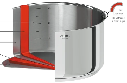 Cristel - 12 PC Stainless-Steel Cookware Set - STQMP12KPC