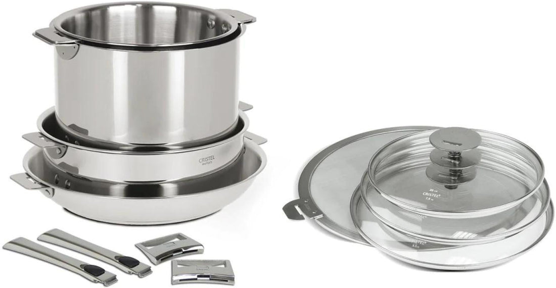 Cristel - 12 PC Stainless-Steel Cookware Set - STQMP12KPC