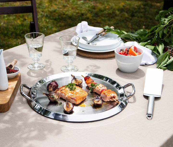 Cristel - 13.5" Stainless Steel Grill Plancha With Graphite Lid - GR34KG - DISCONTINUED