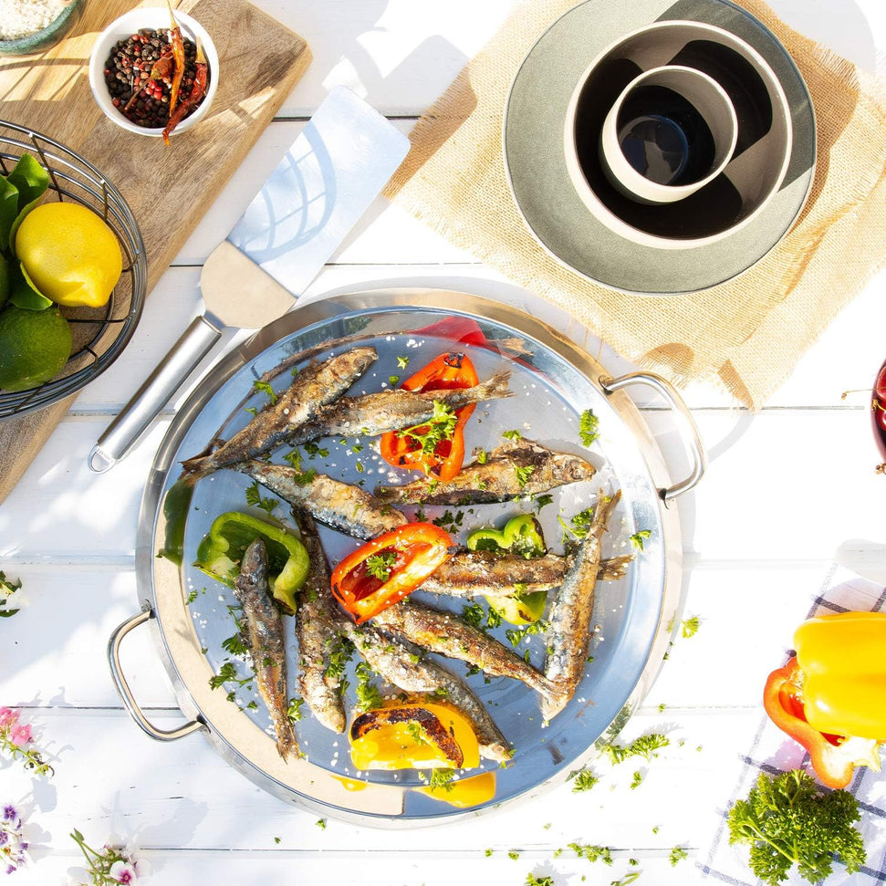 Cristel - 13.5" Stainless Steel Grill Plancha With Graphite Lid - GR34KG - DISCONTINUED