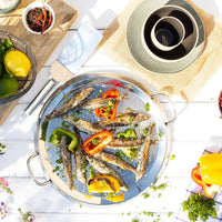 Cristel - 13.5" Stainless Steel Grill Plancha With Graphite Lid - GR34KG - DISCONTINUED