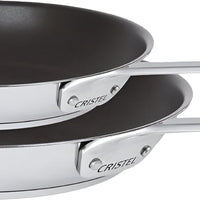 Cristel - 1826 Collection, 2 Stainless Steel Non-Stick Frying Pans Set - ST2PMVE