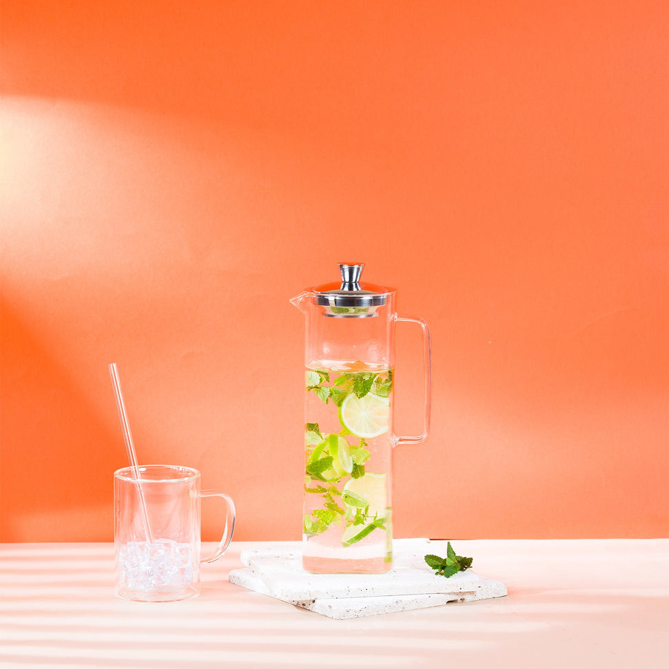 Cristel - 1.5 L Long Island Elongated Glass Teapot with Unscrewable Filter - TH150VLGFD