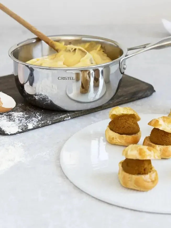 Cristel - 1.5 QT Stainless Steel Saucepan without Lid - C18CPFN