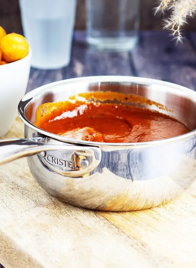 Cristel - 1.5 QT Stainless Steel Saucepan without Lid - C18CPFN