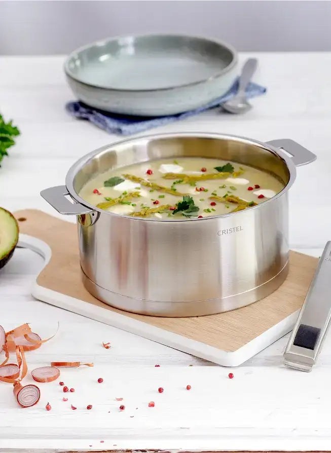 Cristel - 3 QT Stainless Steel Saucepan with Lid - C20QLKSA