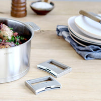 Cristel - 3" Stainless Steel Silver Strate Side Handle - PLSX