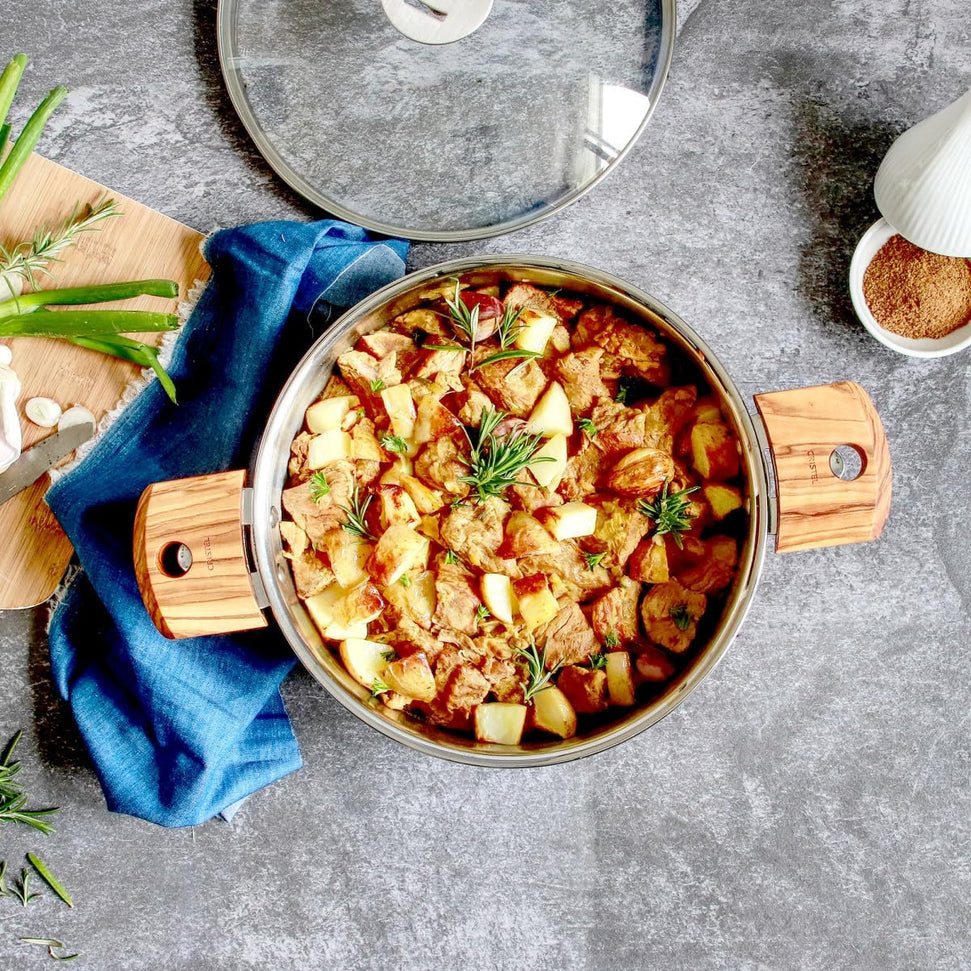 Cristel - 3.2" Walnut Wood Side Handle - PLCXBN