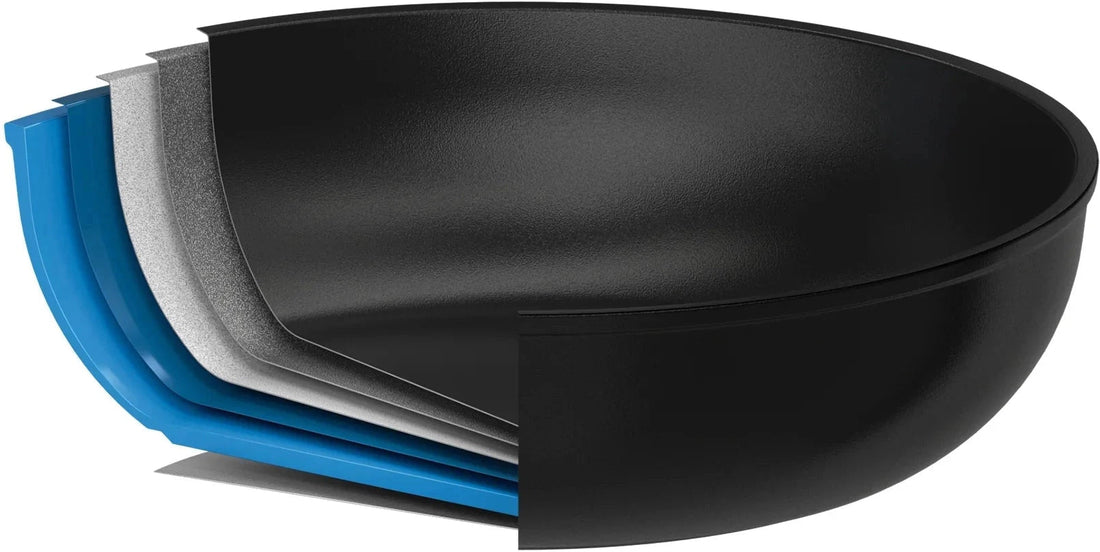 Cristel - 3.4 QT Non-Stick Sauté-Pan With Lid and Fixed Handle Castel'Pro Ultralu Collection - S28CPFAE - DISCONTINUED