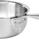 Cristel - 3.5 QT 5-Ply Stainless Steel Saucepan Castel'Pro Ultraply Collection - C24CPFN