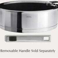 Cristel - 4.5 QT Large Stainless Steel Non-Stick Saute Pan with Lid - S26QLEKSA