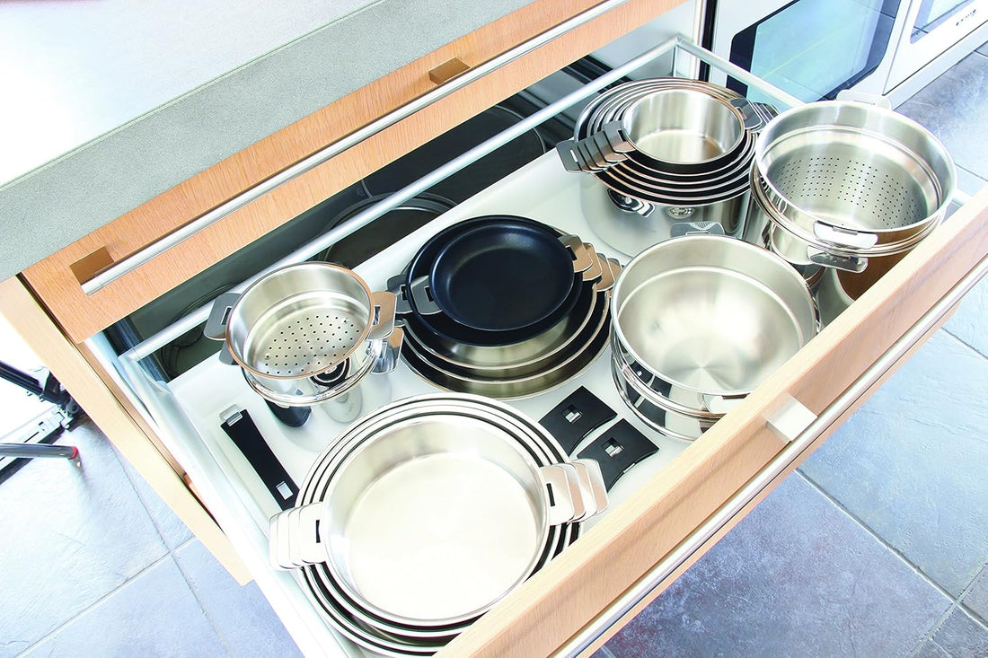 Cristel - 3.8" Grey Mutine Plman Side Handle - PLMAG