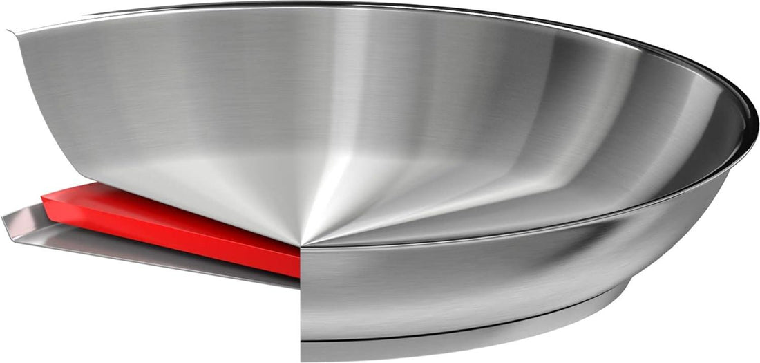 Cristel - 4-Piece Stainless Steel Mixed Frying Pan Set - ST4QLPKSA