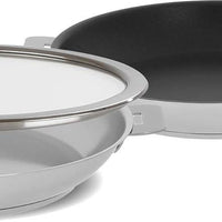 Cristel - 4-Piece Stainless Steel Mixed Frying Pan Set - ST4QLPKSA