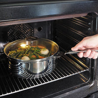 Cristel - 4 QT Casteline Saute Pan with Domed Glass Lid - S24QMPKP