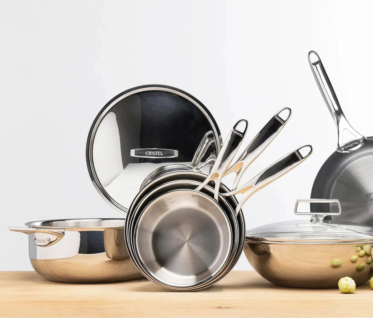 Cristel - 4'' Stainless Steel Minis Lid Castel'Pro Ultraply Collection - K10CPF - DISCONTINUED