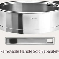 Cristel - 4.5 QT Stainless Steel Saute Pan with Lid - S26QLKSA